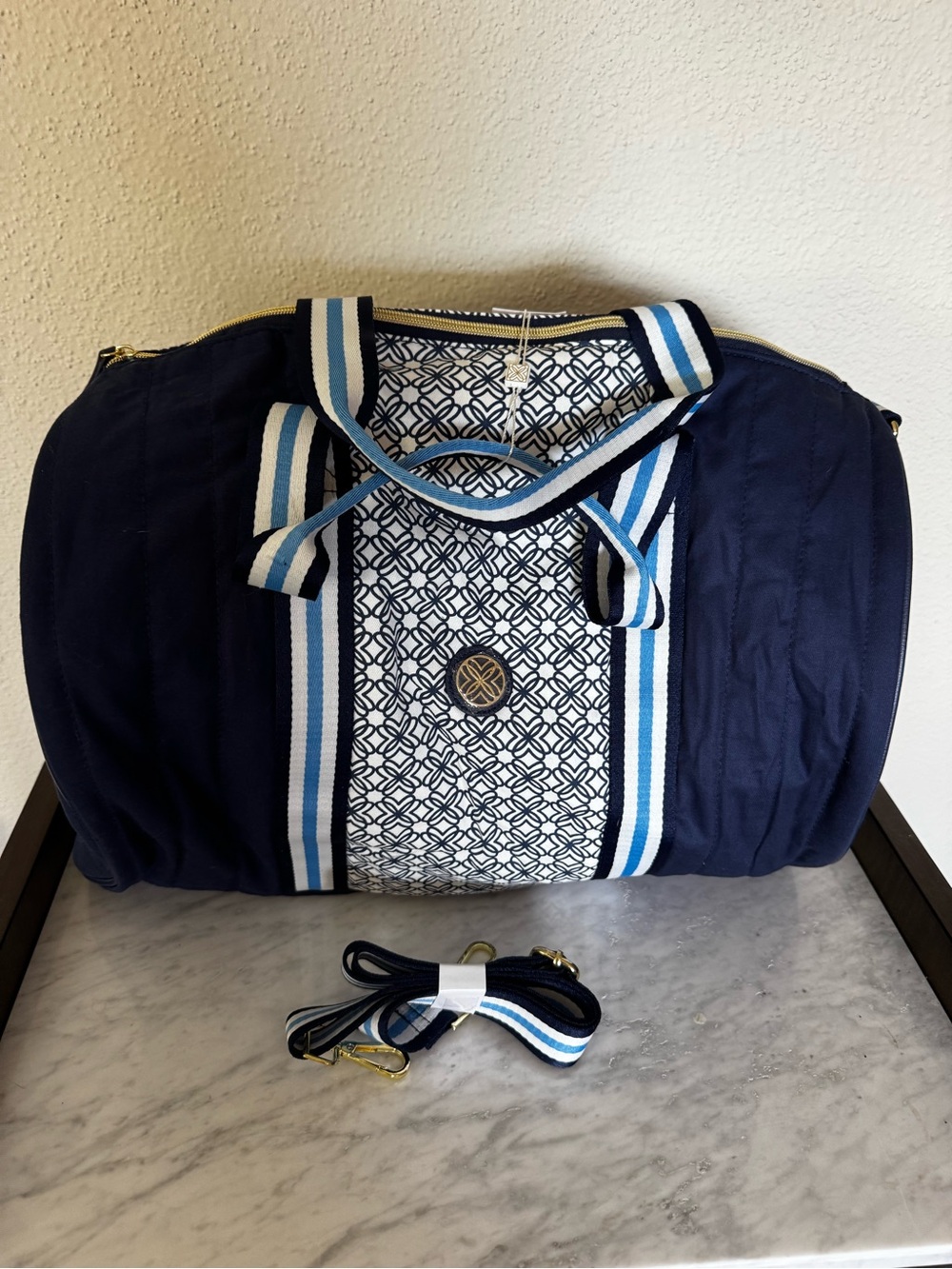 Lilly Pulitzer Quilted Puffer Halton Duffel New with Tags